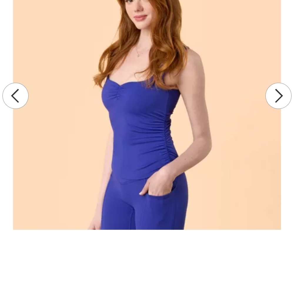 Blogilates Women's Sweetheart Tank Top - Royal Blue S